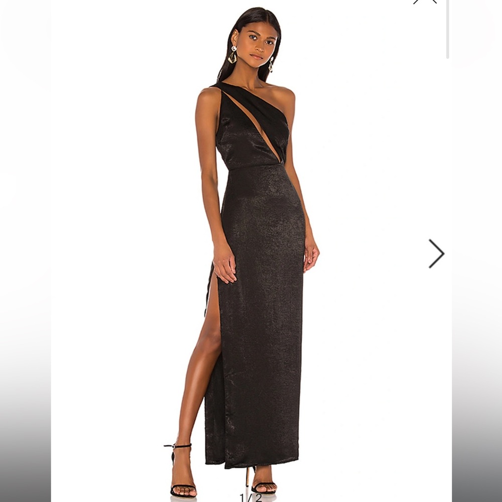 NBD x revolve Nemesis satin gown